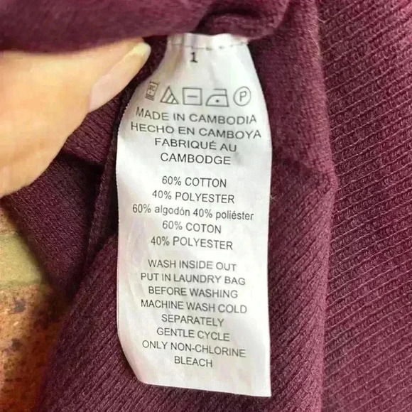 Michael Kors long sleeve crew neck burgundy tunic pullover sweater - Picture 8 of 8